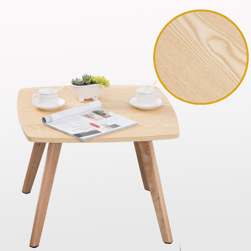 Contemporary Wooden Cocktail Table Round / Square / Triangle Top Coffee Table 24"L x 24"W x 16"H Wood Square Clearhalo 'Coffee & Accent Tables' 'Coffee Tables' 'coffee_tables' 'furn' 'furn_coffee_tables' 'Furniture' 'Living Room Furniture' 6607477