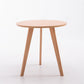 Contemporary Wooden Cocktail Table Round / Square / Triangle Top Coffee Table 23.6"L x 23.6"W x 23.6"H Natural Round Clearhalo 'Coffee & Accent Tables' 'Coffee Tables' 'coffee_tables' 'furn' 'furn_coffee_tables' 'Furniture' 'Living Room Furniture' 6607479