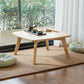Solid Wood 4 Legs Coffee Table Modern 11.8" H Cocktail Table Clearhalo 'Coffee & Accent Tables' 'Coffee Tables' 'coffee_tables' 'furn' 'furn_coffee_tables' 'Furniture' 'Living Room Furniture' 6607595