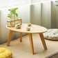 Solid Wood 4 Legs Coffee Table Modern 11.8" H Cocktail Table Clearhalo 'Coffee & Accent Tables' 'Coffee Tables' 'coffee_tables' 'furn' 'furn_coffee_tables' 'Furniture' 'Living Room Furniture' 6607609