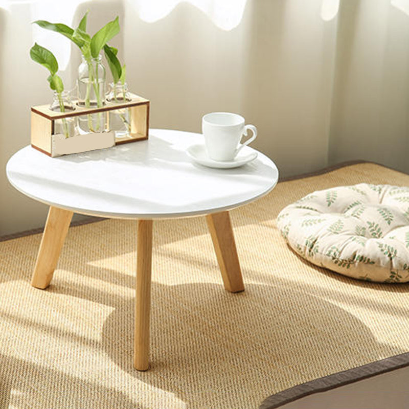 Solid Wood 4 Legs Coffee Table Modern 11.8" H Cocktail Table Clearhalo 'Coffee & Accent Tables' 'Coffee Tables' 'coffee_tables' 'furn' 'furn_coffee_tables' 'Furniture' 'Living Room Furniture' 6607612