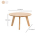 Solid Wood 4 Legs Coffee Table Modern 11.8" H Cocktail Table Clearhalo 'Coffee & Accent Tables' 'Coffee Tables' 'coffee_tables' 'furn' 'furn_coffee_tables' 'Furniture' 'Living Room Furniture' 6607613