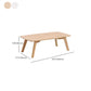 Solid Wood 4 Legs Coffee Table Modern 11.8" H Cocktail Table Clearhalo 'Coffee & Accent Tables' 'Coffee Tables' 'coffee_tables' 'furn' 'furn_coffee_tables' 'Furniture' 'Living Room Furniture' 6607617
