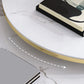 Table basse ronde en ardoise Ensemble de tables basses gigognes Glam avec tiroirs