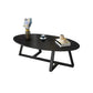 Glam Single Oval Coffee Table Cross Legs Coffee Cocktail Table Clearhalo 'Coffee & Accent Tables' 'Coffee Tables' 'coffee_tables' 'furn' 'furn_coffee_tables' 'Furniture' 'Living Room Furniture' 6607663