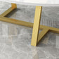Glam Single Oval Coffee Table Cross Legs Coffee Cocktail Table Clearhalo 'Coffee & Accent Tables' 'Coffee Tables' 'coffee_tables' 'furn' 'furn_coffee_tables' 'Furniture' 'Living Room Furniture' 6607672
