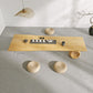 Contemporary 1 Single Coffee Cocktail Table in Pine Wood with 2 Legs Clearhalo 'Coffee & Accent Tables' 'Coffee Tables' 'coffee_tables' 'furn' 'furn_coffee_tables' 'Furniture' 'Living Room Furniture' 6607692