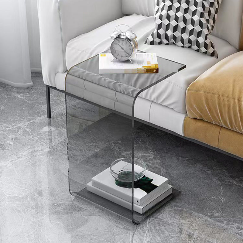 11.81" Wide Side Table Modernistic Acrylic Side End Snack Table