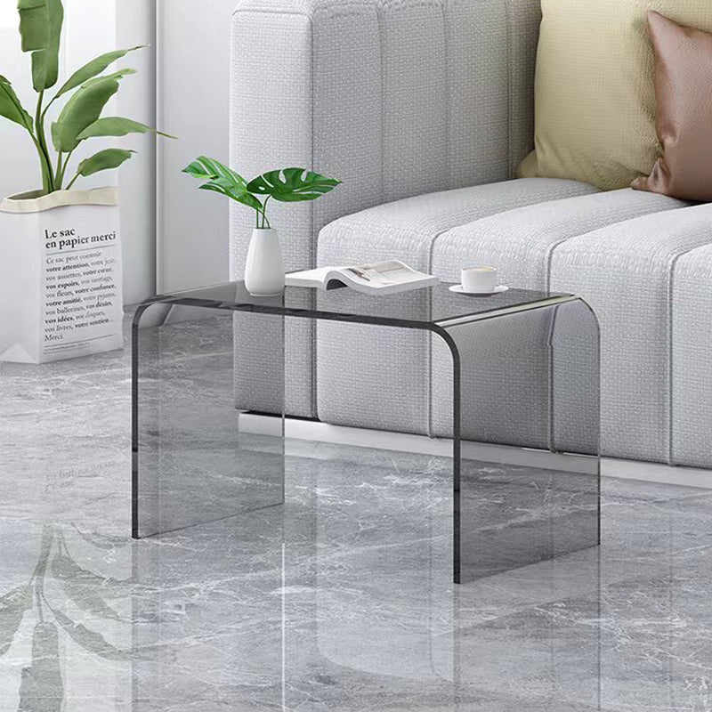 11.81" Wide Side Table Modernistic Acrylic Side End Snack Table