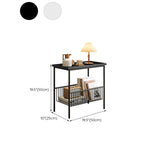 Rechteck -Tablett -Tisch -Basis -Endtisch mit Lagerung