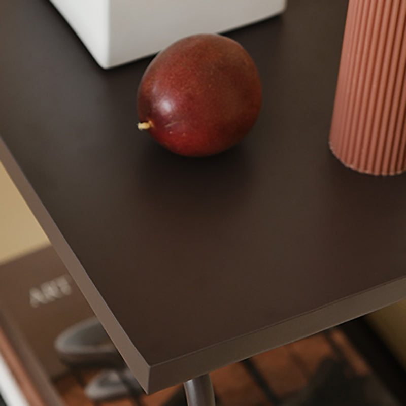Sled Base Side Table Rectangular Metal Top End Table with Shelf Clearhalo 'Coffee & Accent Tables' 'End & Side Tables' 'end_side_tables' 'furn' 'furn_end_side_tables' 'Furniture' 'Living Room Furniture' 6608038