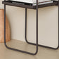 Sled Base Side Table Rectangular Metal Top End Table with Shelf Clearhalo 'Coffee & Accent Tables' 'End & Side Tables' 'end_side_tables' 'furn' 'furn_end_side_tables' 'Furniture' 'Living Room Furniture' 6608040