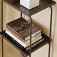 Sled Base Side Table Rectangular Metal Top End Table with Shelf Clearhalo 'Coffee & Accent Tables' 'End & Side Tables' 'end_side_tables' 'furn' 'furn_end_side_tables' 'Furniture' 'Living Room Furniture' 6608041