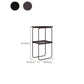 Sled Base Side Table Rectangular Metal Top End Table with Shelf Clearhalo 'Coffee & Accent Tables' 'End & Side Tables' 'end_side_tables' 'furn' 'furn_end_side_tables' 'Furniture' 'Living Room Furniture' 6608043