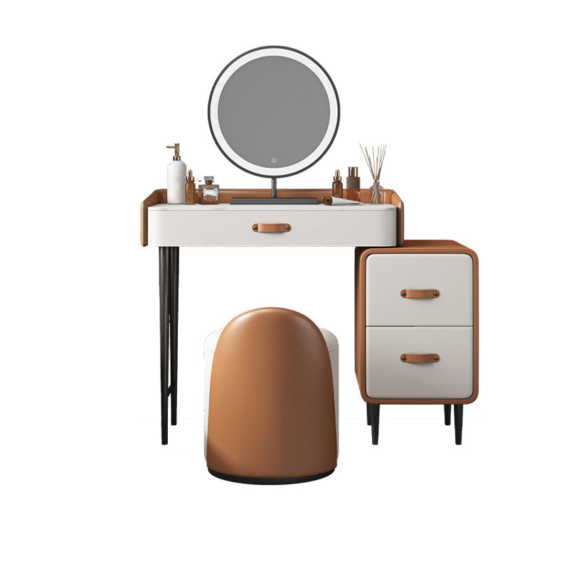 Tavolo da toeletta in legno in legno in legno massiccio in legno in legno massiccio in pietra con cassetti