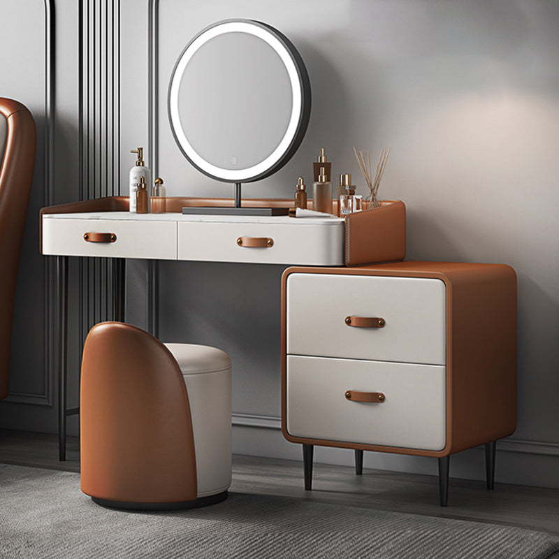 Tavolo da toeletta in legno in legno in legno massiccio in legno in legno massiccio in pietra con cassetti