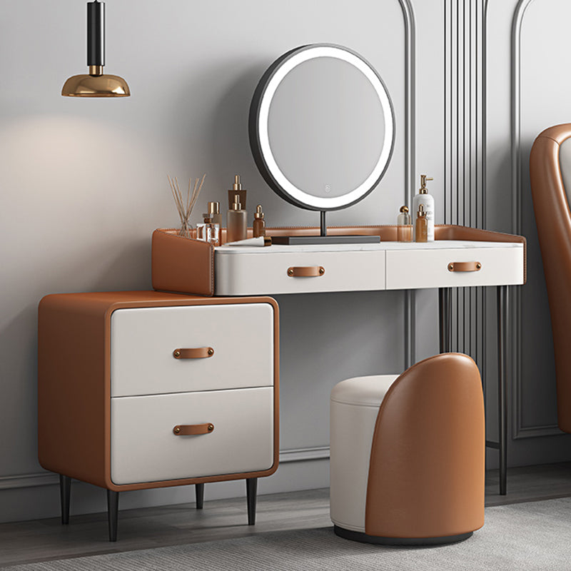 Tavolo da toeletta in legno in legno in legno massiccio in legno in legno massiccio in pietra con cassetti