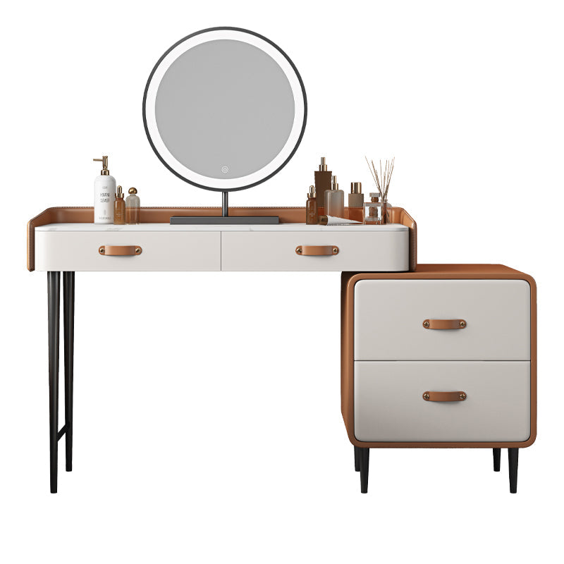 Tavolo da toeletta in legno in legno in legno massiccio in legno in legno massiccio in pietra con cassetti