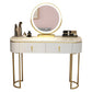 Glam 29.52 "Vanity di trucco in altezza set con cassetto e vanità specchio