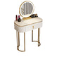 Glam 29.52 "Vanity di trucco in altezza set con cassetto e vanità specchio