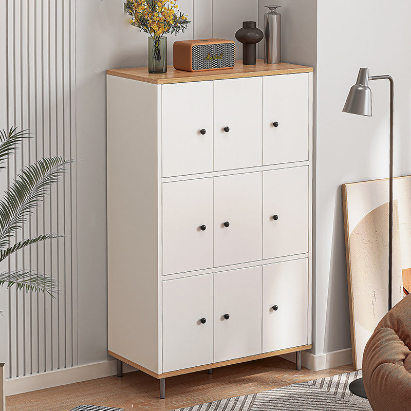 Knobs Standard Storage Cabinet Modern Straight Legs Wood Accent Chest 31.5"L x 13.4"W x 53.1"H Natural Clearhalo 'Cabinets & Chests' 'cabinets_chests' 'furn' 'furn_cabinets_chests' 'Furniture' 'Living Room Furniture' 6608303