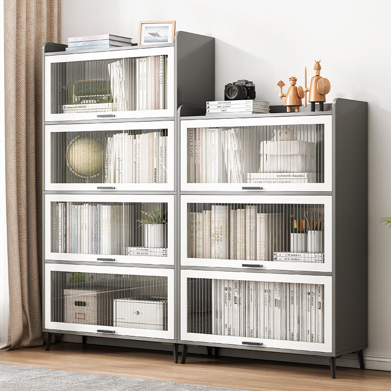 Modern Wood Storage Cabinet Square Bar Pulls Accent Chest with Doors Clearhalo 'Cabinets & Chests' 'cabinets_chests' 'furn' 'furn_cabinets_chests' 'Furniture' 'Living Room Furniture' 6608333