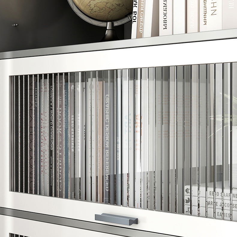 Modern Wood Storage Cabinet Square Bar Pulls Accent Chest with Doors Clearhalo 'Cabinets & Chests' 'cabinets_chests' 'furn' 'furn_cabinets_chests' 'Furniture' 'Living Room Furniture' 6608347