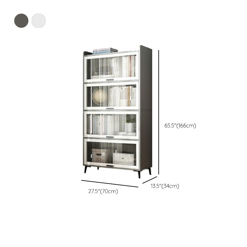 Modern Wood Storage Cabinet Square Bar Pulls Accent Chest with Doors Clearhalo 'Cabinets & Chests' 'cabinets_chests' 'furn' 'furn_cabinets_chests' 'Furniture' 'Living Room Furniture' 6608360