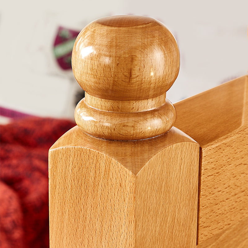 Lit superposé en bois massif lit moderne lit naturel avec tête de lit