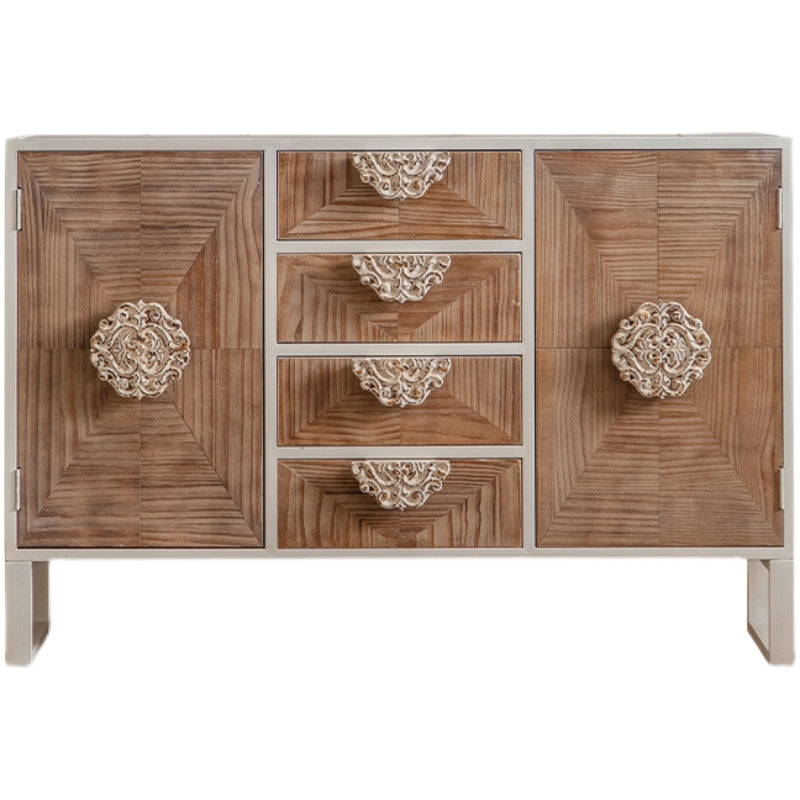 Industrial Standard Natural Accent Chest Distressed Wood Accent Cabinet Clearhalo 'Cabinets & Chests' 'cabinets_chests' 'furn' 'furn_cabinets_chests' 'Furniture' 'Living Room Furniture' 6608399