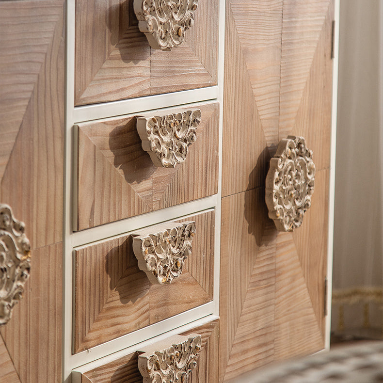 Industrial Standard Natural Accent Chest Distressed Wood Accent Cabinet Clearhalo 'Cabinets & Chests' 'cabinets_chests' 'furn' 'furn_cabinets_chests' 'Furniture' 'Living Room Furniture' 6608401