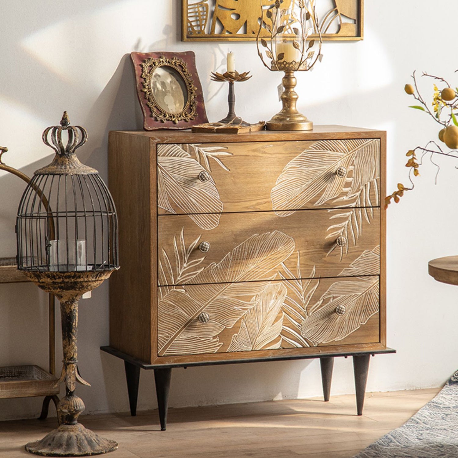 Distressed Wood Accent Chest Industrial Standard Knobs Accent Cabinet Clearhalo 'Cabinets & Chests' 'cabinets_chests' 'furn' 'furn_cabinets_chests' 'Furniture' 'Living Room Furniture' 6608459