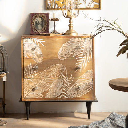 Distressed Wood Accent Chest Industrial Standard Knobs Accent Cabinet 31"L x 15"W x 33"H Clearhalo 'Cabinets & Chests' 'cabinets_chests' 'furn' 'furn_cabinets_chests' 'Furniture' 'Living Room Furniture' 6608468