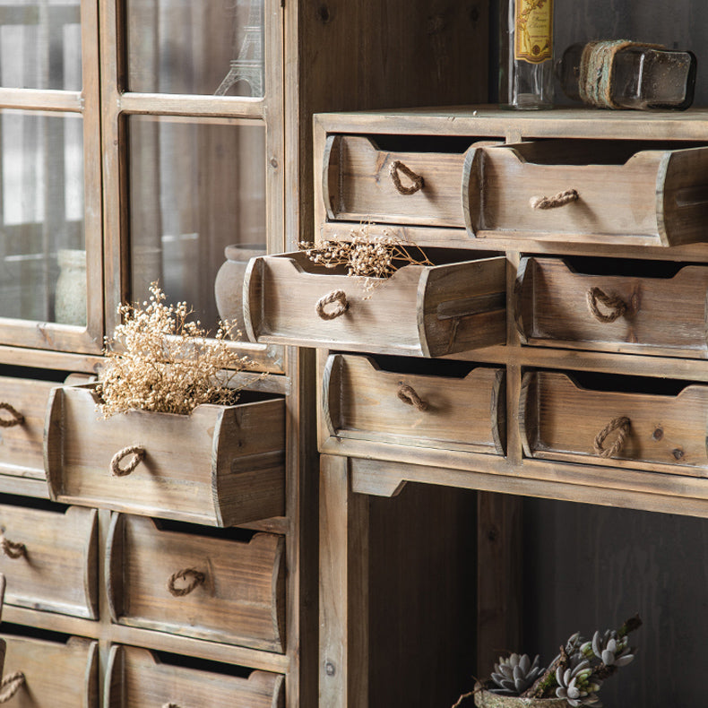 Distressed Wood Accent Chest Industrial Ring Pulls Natural Accent Cabinet Clearhalo 'Cabinets & Chests' 'cabinets_chests' 'furn' 'furn_cabinets_chests' 'Furniture' 'Living Room Furniture' 6608501