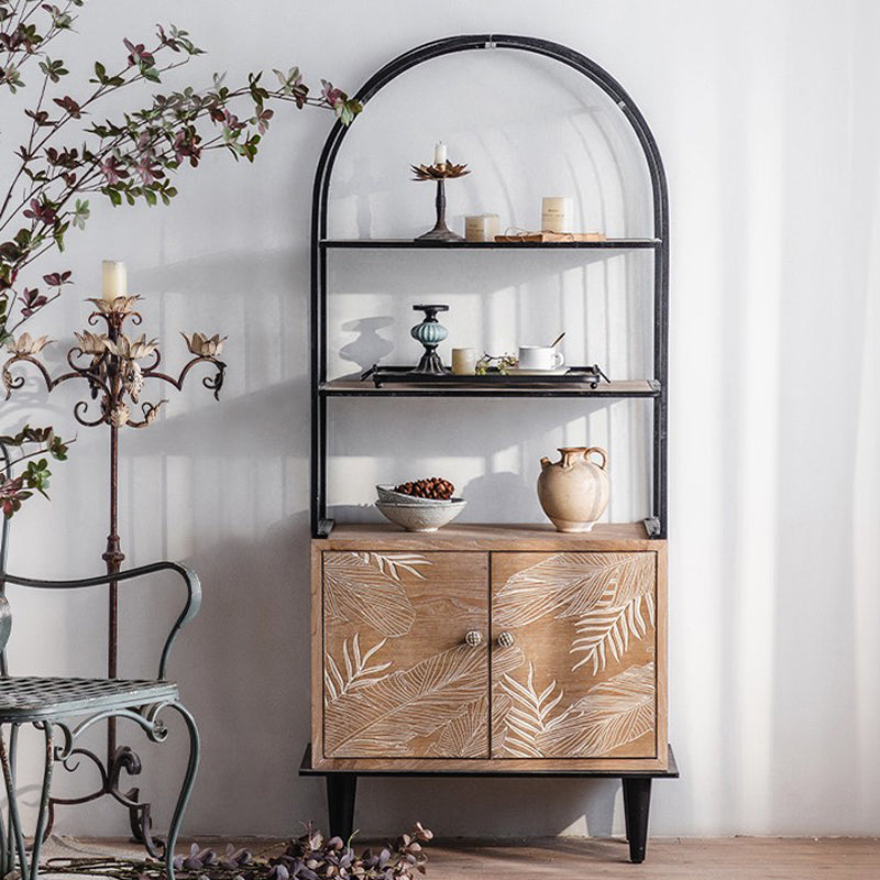 Distressed Wood Accent Chest Industrial Knobs Wood Accent Cabinet 30"L x 16"W x 65"H Clearhalo 'Cabinets & Chests' 'cabinets_chests' 'furn' 'furn_cabinets_chests' 'Furniture' 'Living Room Furniture' 6608512