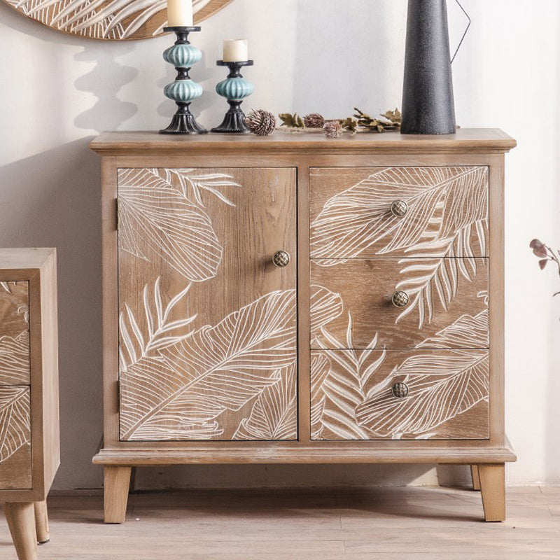 Distressed Wood Accent Chest Industrial Knobs Wood Accent Cabinet 31"L x 16"W x 30"H Clearhalo 'Cabinets & Chests' 'cabinets_chests' 'furn' 'furn_cabinets_chests' 'Furniture' 'Living Room Furniture' 6608518