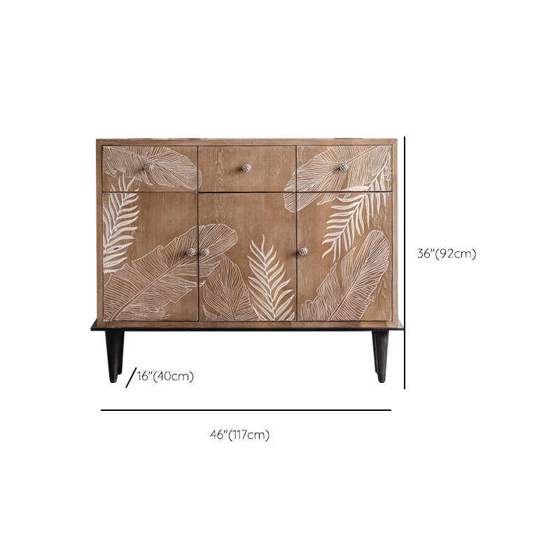 Distressed Wood Accent Chest Industrial Knobs Wood Accent Cabinet Clearhalo 'Cabinets & Chests' 'cabinets_chests' 'furn' 'furn_cabinets_chests' 'Furniture' 'Living Room Furniture' 6608533