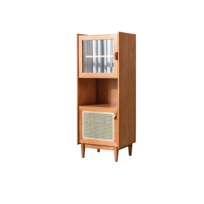 Stain Resistant Storage Cabinet Solid Wood Cabinet with Shelves Cherry Clearhalo 'Cabinets & Chests' 'cabinets_chests' 'furn' 'furn_cabinets_chests' 'Furniture' 'Living Room Furniture' 6608682