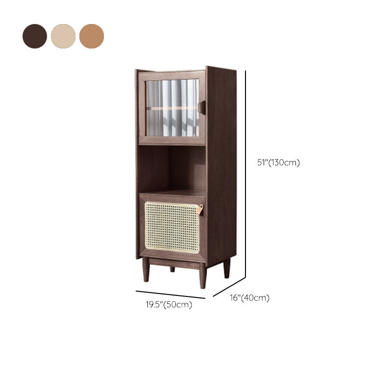 Stain Resistant Storage Cabinet Solid Wood Cabinet with Shelves Clearhalo 'Cabinets & Chests' 'cabinets_chests' 'furn' 'furn_cabinets_chests' 'Furniture' 'Living Room Furniture' 6608683