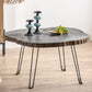 Contemporary Solid Wood Coffee Table Espresso Wood Coffee Table