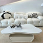 35" Wide Contemporary Cocktail Table White Single Coffee Table White Clearhalo 'Coffee & Accent Tables' 'Coffee Tables' 'coffee_tables' 'furn' 'furn_coffee_tables' 'Furniture' 'Living Room Furniture' 6608773