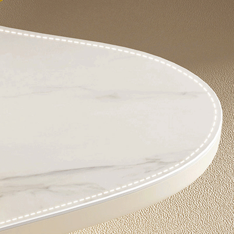 35" Wide Contemporary Cocktail Table White Single Coffee Table Clearhalo 'Coffee & Accent Tables' 'Coffee Tables' 'coffee_tables' 'furn' 'furn_coffee_tables' 'Furniture' 'Living Room Furniture' 6608778