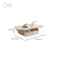 35" Wide Contemporary Cocktail Table White Single Coffee Table Clearhalo 'Coffee & Accent Tables' 'Coffee Tables' 'coffee_tables' 'furn' 'furn_coffee_tables' 'Furniture' 'Living Room Furniture' 6608781