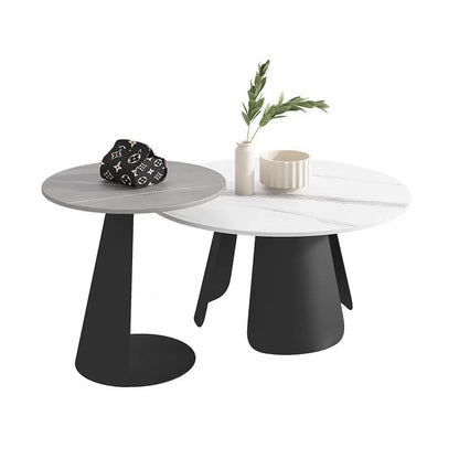 Aucune table d'appoint en marbre moderne de salon de table d'extrémité pénible