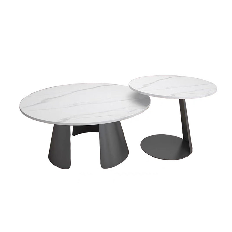 Aucune table d'appoint en marbre moderne de salon de table d'extrémité pénible