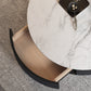 Modern Marble Side Table No Distressing End Table for Living Room Clearhalo 'Coffee & Accent Tables' 'Coffee Tables' 'coffee_tables' 'furn' 'furn_coffee_tables' 'Furniture' 'Living Room Furniture' 6608818