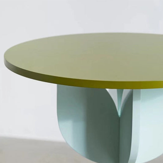 Tavolo laterale irregolare colorato in stile moderno set da tavola finta finta