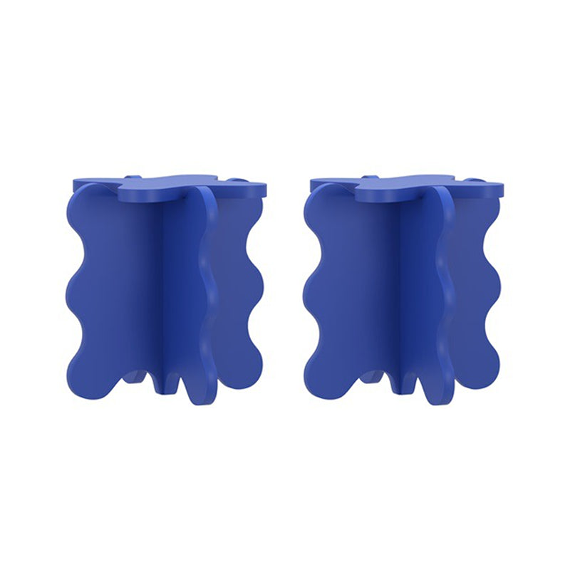 モダンなスタイルの不規則なサイドテーブルフェイクウッドエンドテーブルセット