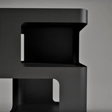 Metal Square End Table Modern 15.7" W Side Table with 2 - Shelf