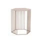 Frame Hexagon Metal End Table Set Simple Iron Sofa Side Accent Table with Storage Shelf 15"L x 15"W x 18"H Gold 1 Clearhalo 'Coffee & Accent Tables' 'End & Side Tables' 'end_side_tables' 'furn' 'furn_end_side_tables' 'Furniture' 'Living Room Furniture' 6609059